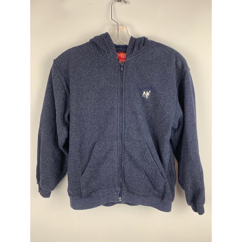 Big Dogs Kids Full Zip Hoodie Jacket Size 8/10 Blue